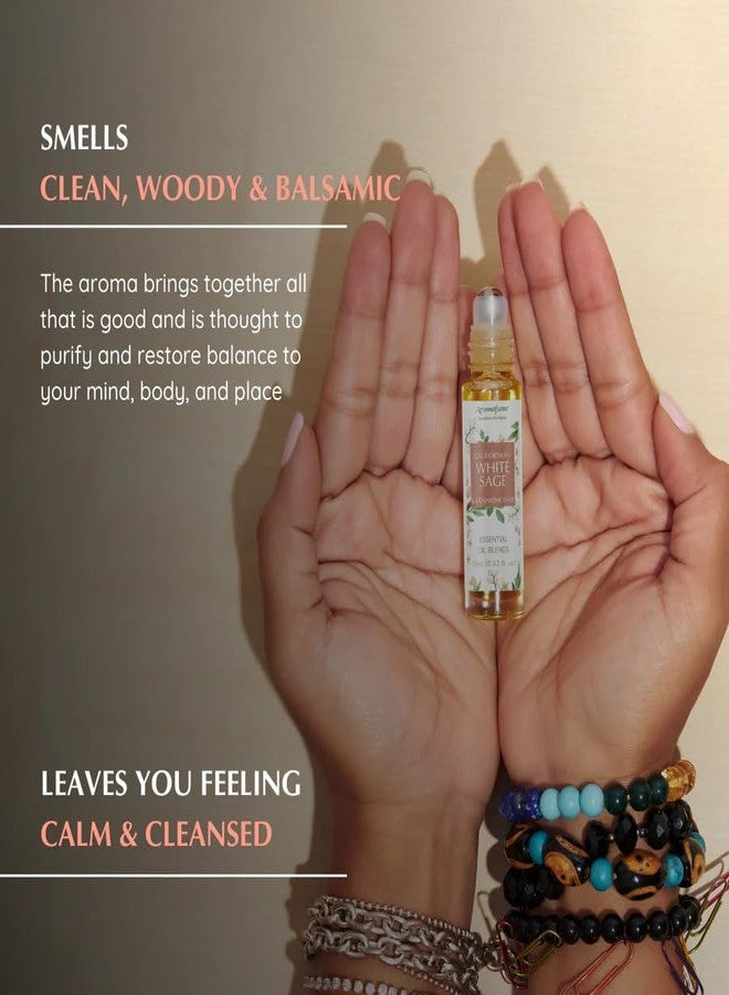 Aromafume White Sage & Frankincense Essential Oil Roll-On Blend by Aromafume | 10ml/0.33 fl oz | Aromatherapy Oil for Cleansing Negative Energy & Protection | Ethically sourced | Sage Oil for Smokeless Smudging - Image 4